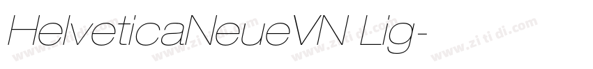 HelveticaNeueVN Lig字体转换